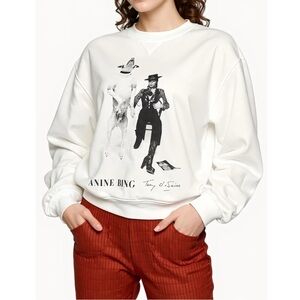 Anine Bing x Terry O’Neill Ramona sweatshirt with David Bowie